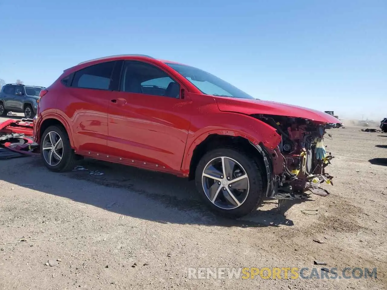 4 Photograph of a damaged car 3CZRU6H98KM705432 HONDA HR-V 2019