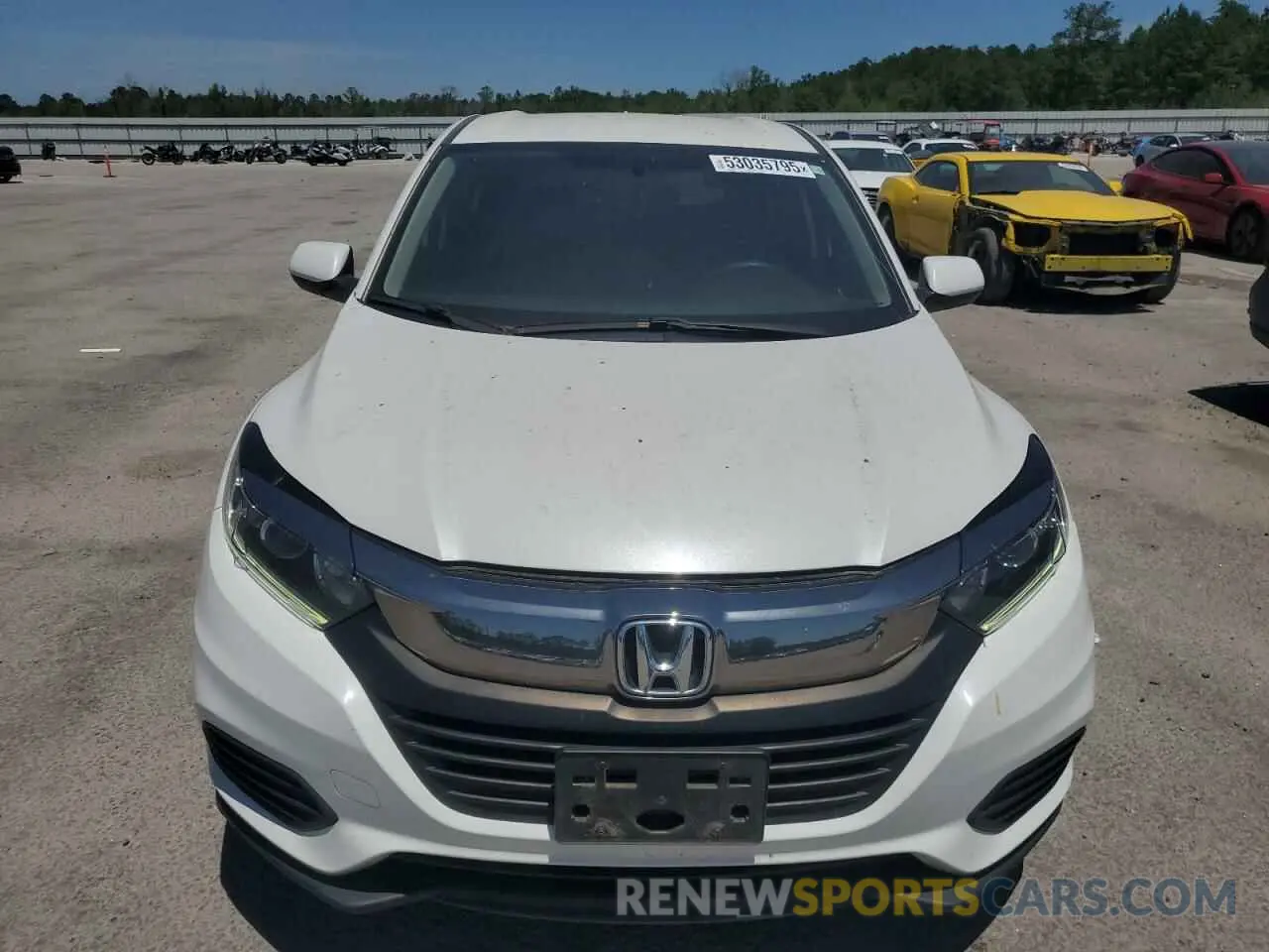 5 Photograph of a damaged car 3CZRU6H30LM725574 HONDA HR-V 2020