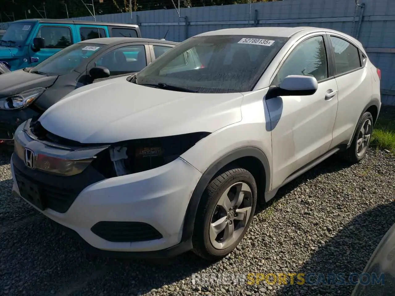 1 Photograph of a damaged car 3CZRU6H31LM718486 HONDA HR-V 2020