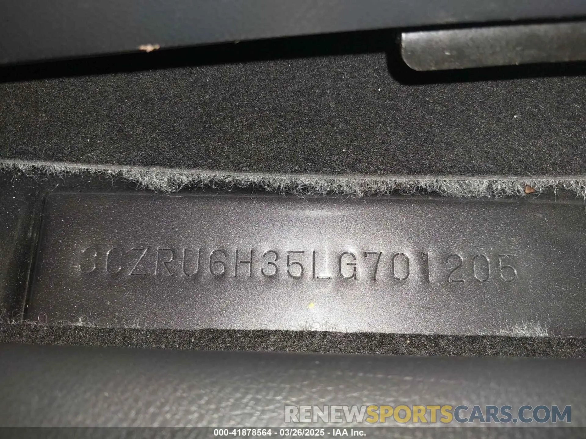 19 Photograph of a damaged car 3CZRU6H35LG701205 HONDA HR-V 2020