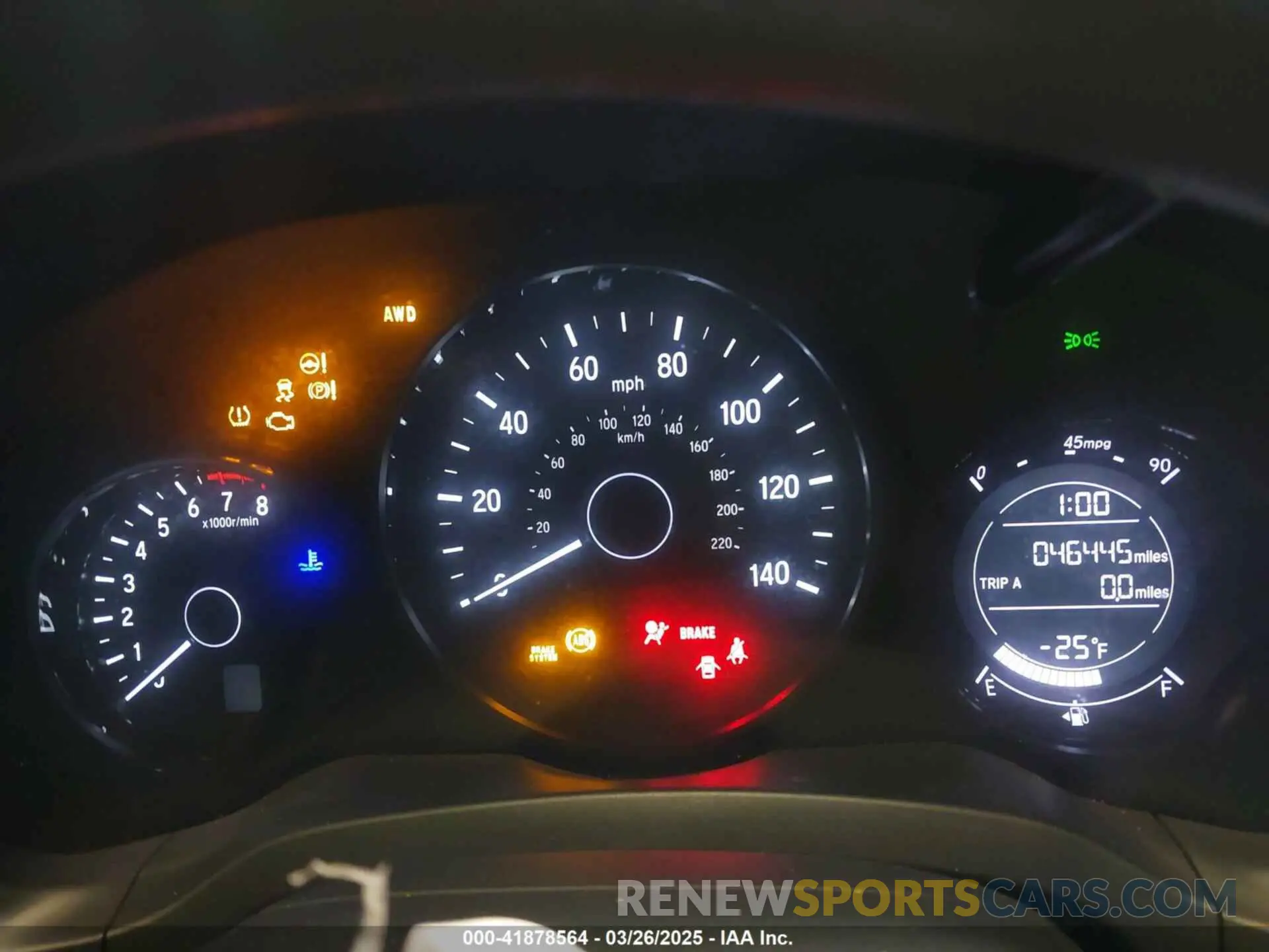 7 Photograph of a damaged car 3CZRU6H35LG701205 HONDA HR-V 2020