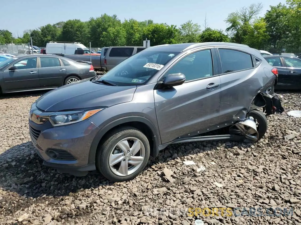 1 Photograph of a damaged car 3CZRU6H53LM703568 HONDA HR-V 2020