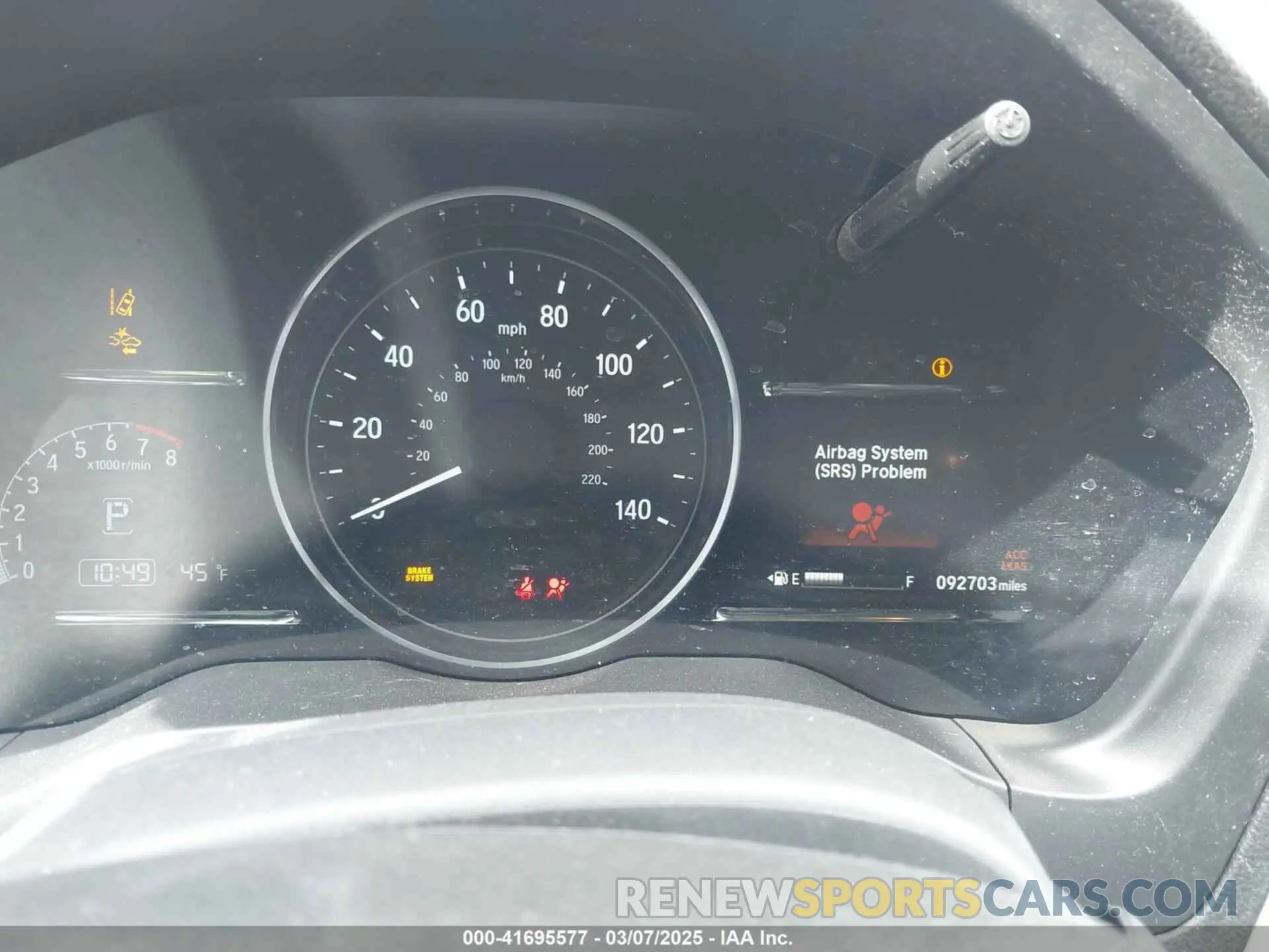 7 Photograph of a damaged car 3CZRU6H53LM708933 HONDA HR-V 2020