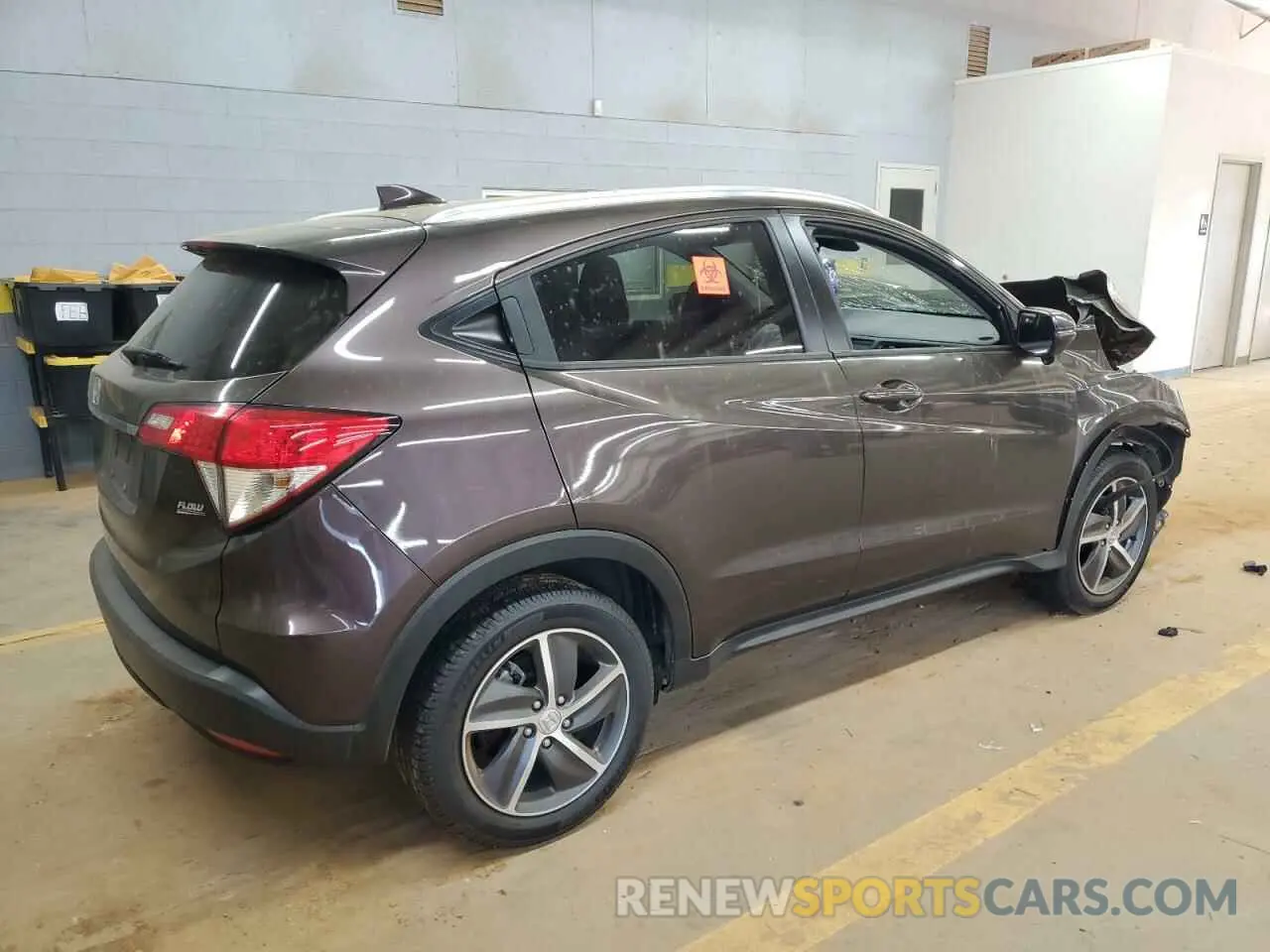 3 Photograph of a damaged car 3CZRU5H5XMM711825 HONDA HR-V 2021