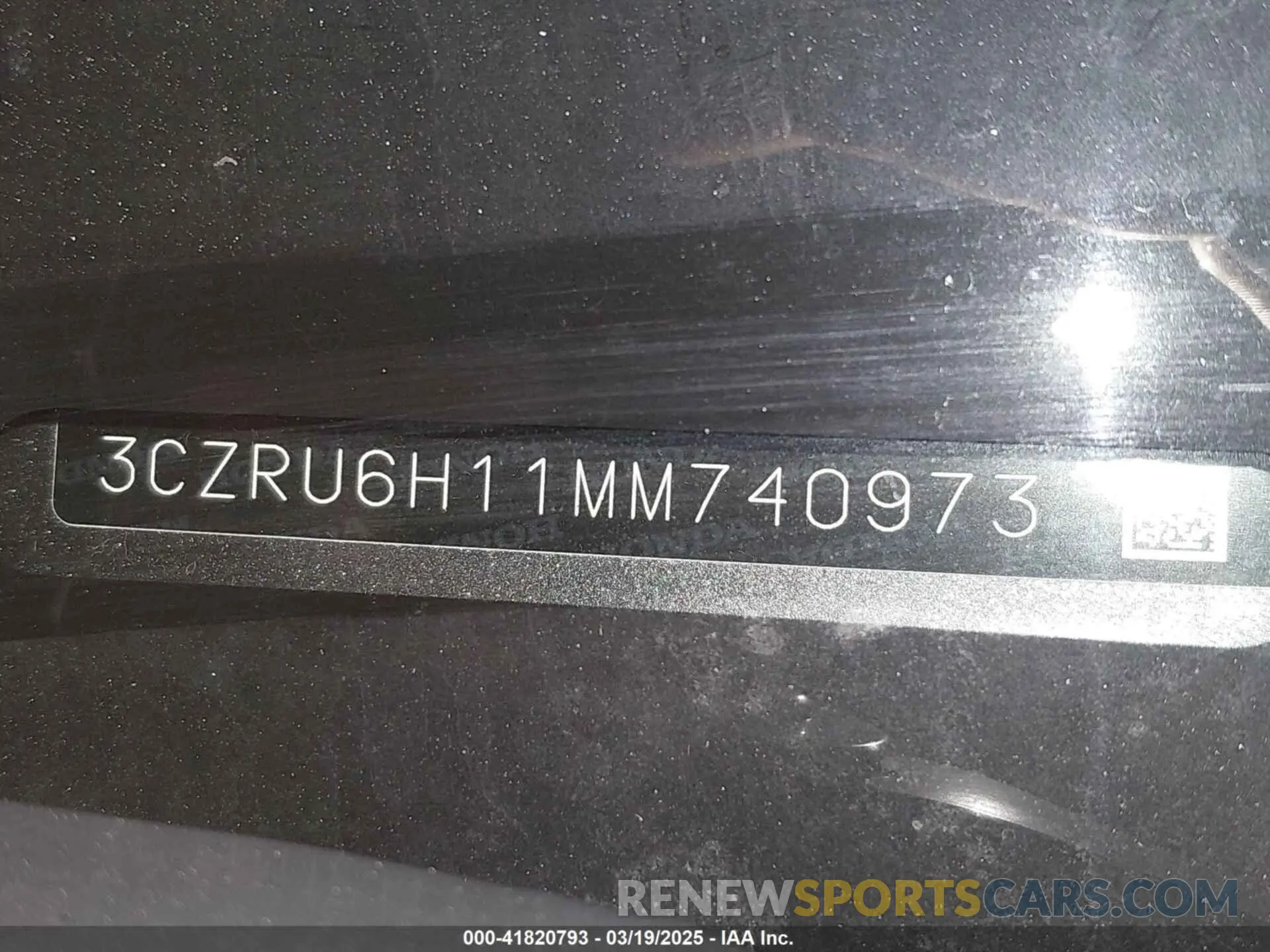 17 Photograph of a damaged car 3CZRU6H11MM740973 HONDA HR-V 2021