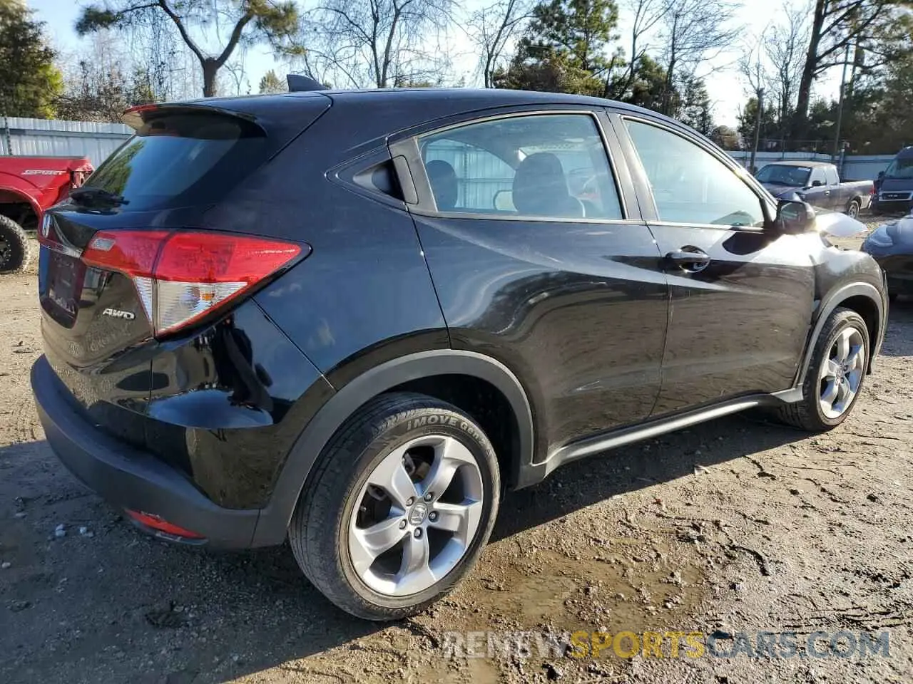 3 Photograph of a damaged car 3CZRU6H32MM754513 HONDA HR-V 2021