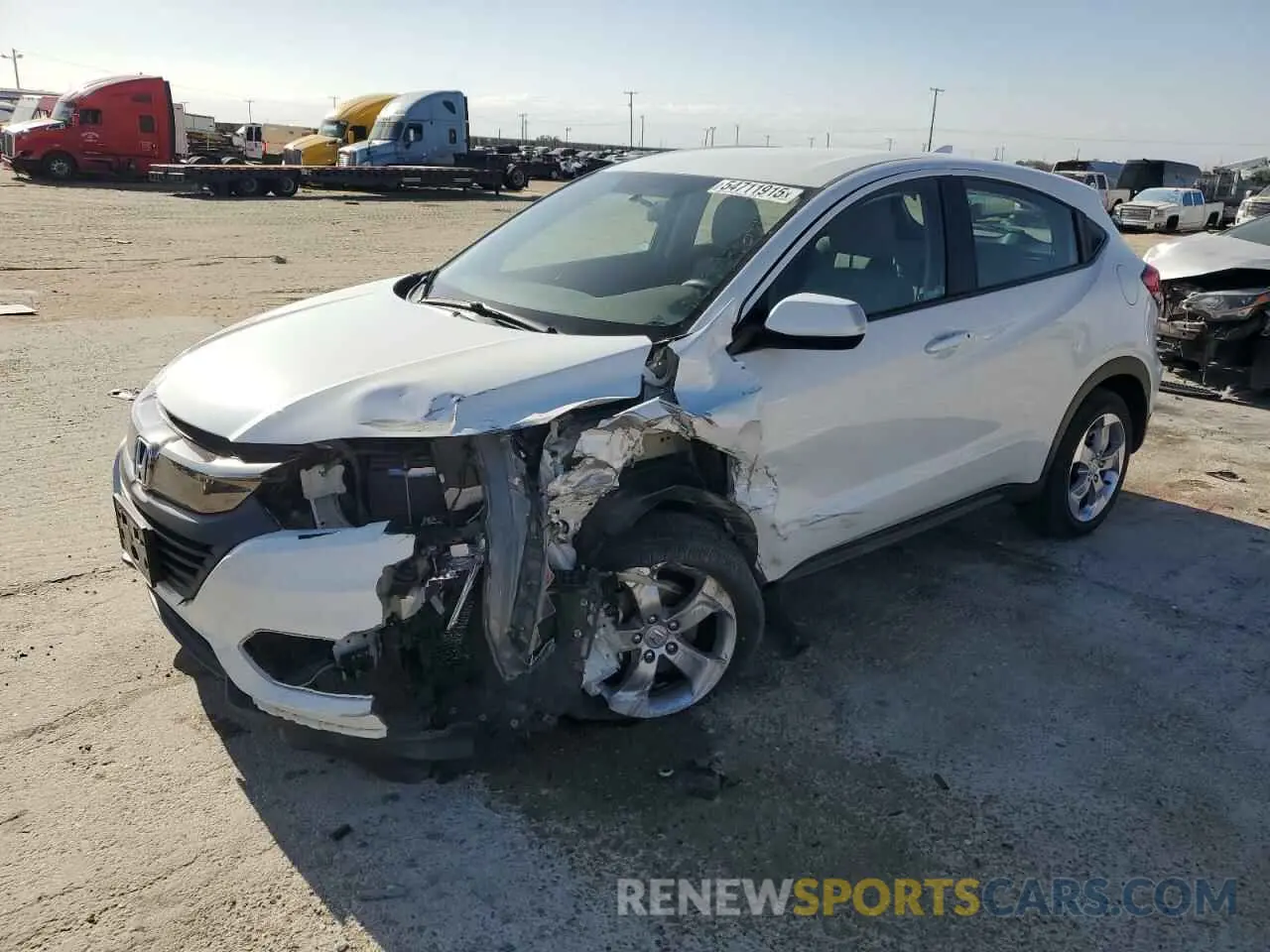 1 Photograph of a damaged car 3CZRU6H3XMM741380 HONDA HR-V 2021
