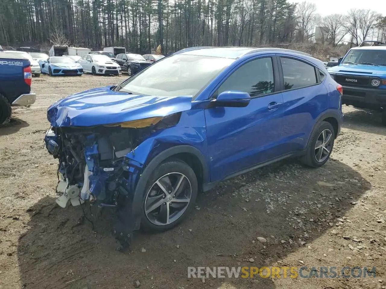 1 Photograph of a damaged car 3CZRU6H57MM720679 HONDA HR-V 2021