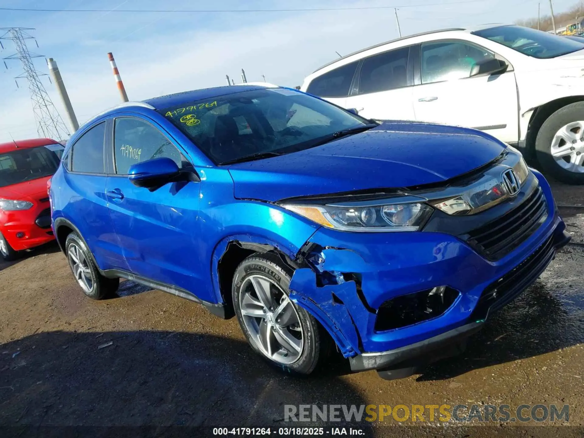 1 Photograph of a damaged car 3CZRU6H57MM752225 HONDA HR-V 2021