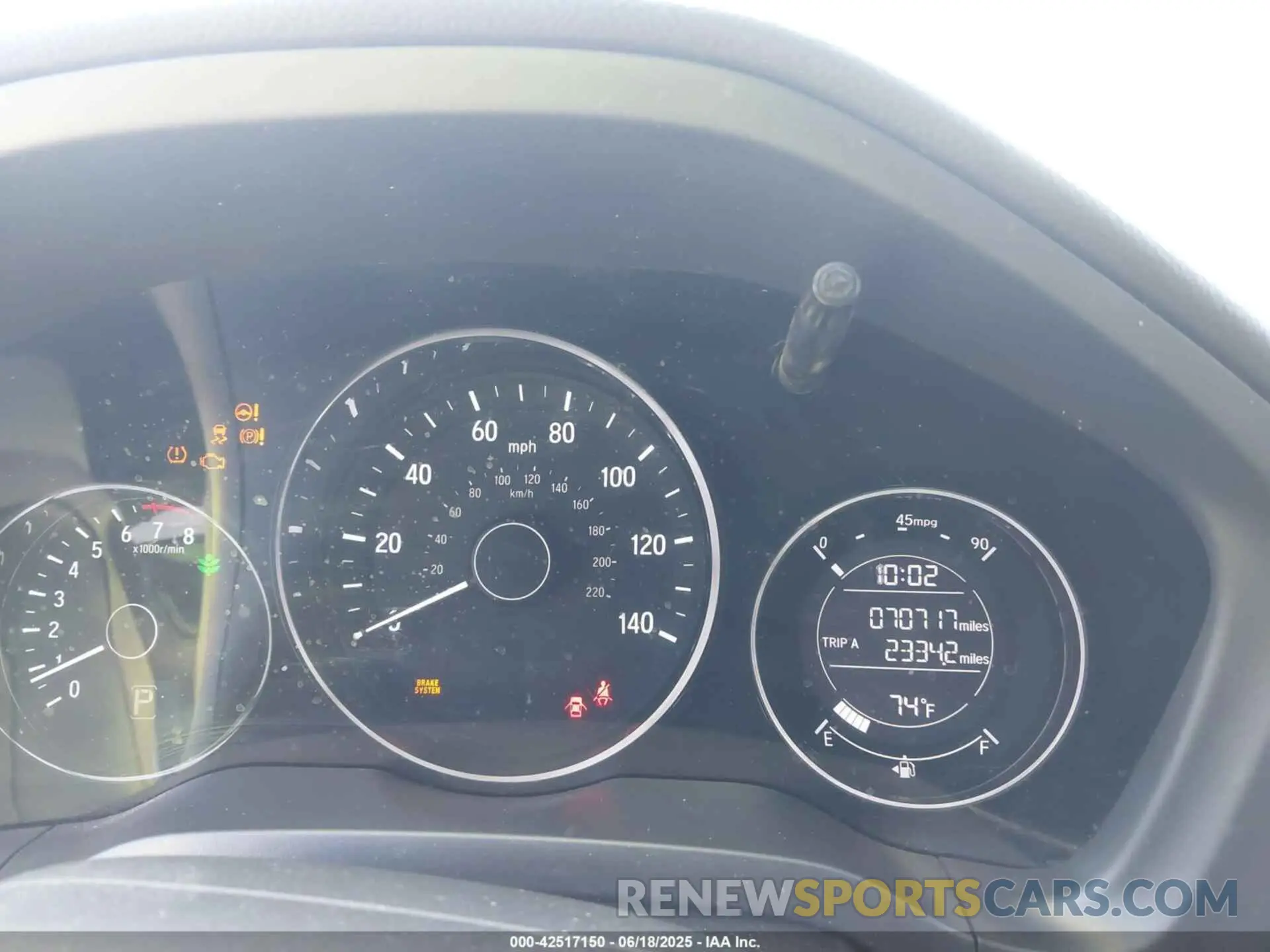 7 Photograph of a damaged car 3CZRU5H13NM725645 HONDA HR-V 2022
