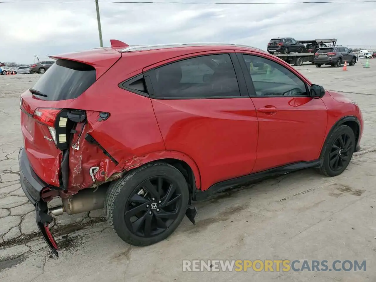 3 Photograph of a damaged car 3CZRU5H1XNM706655 HONDA HR-V 2022
