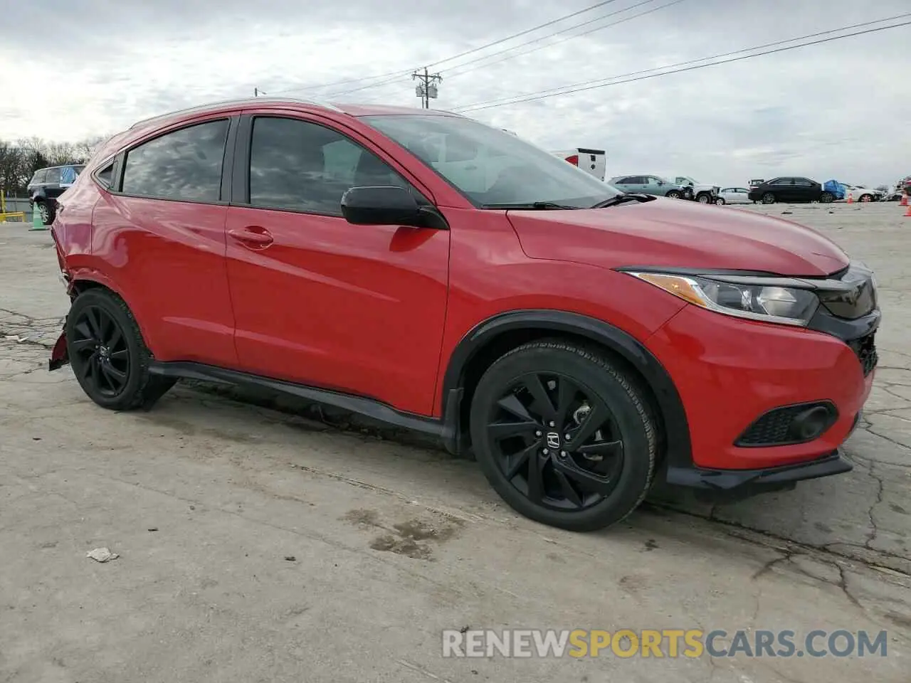 4 Photograph of a damaged car 3CZRU5H1XNM706655 HONDA HR-V 2022