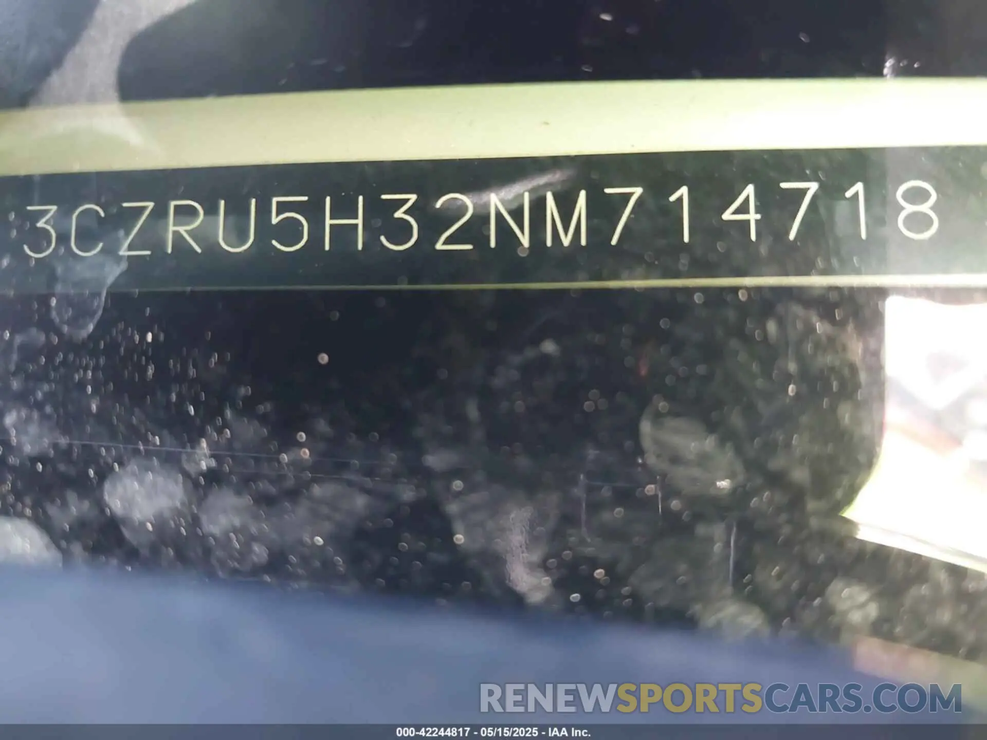 9 Photograph of a damaged car 3CZRU5H32NM714718 HONDA HR-V 2022