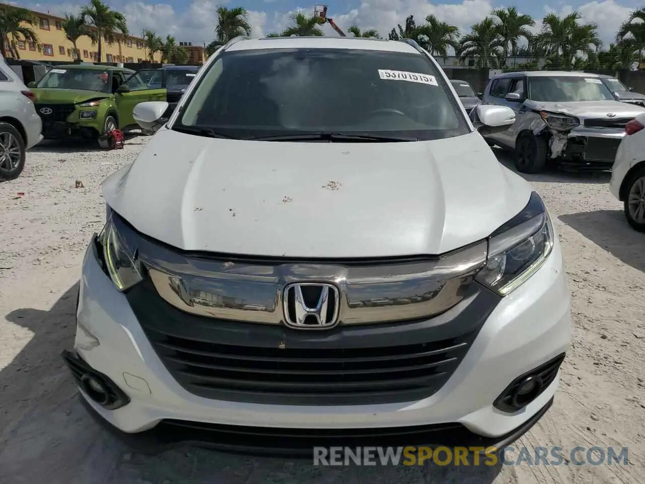5 Photograph of a damaged car 3CZRU5H53NM728158 HONDA HR-V 2022