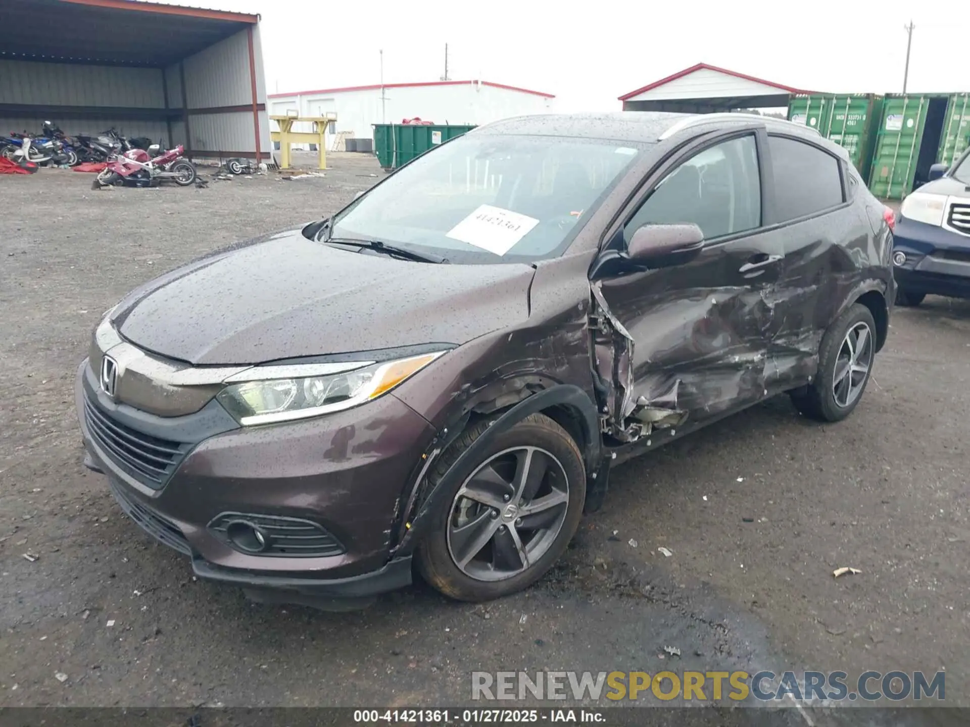 2 Photograph of a damaged car 3CZRU5H54NM713510 HONDA HR-V 2022