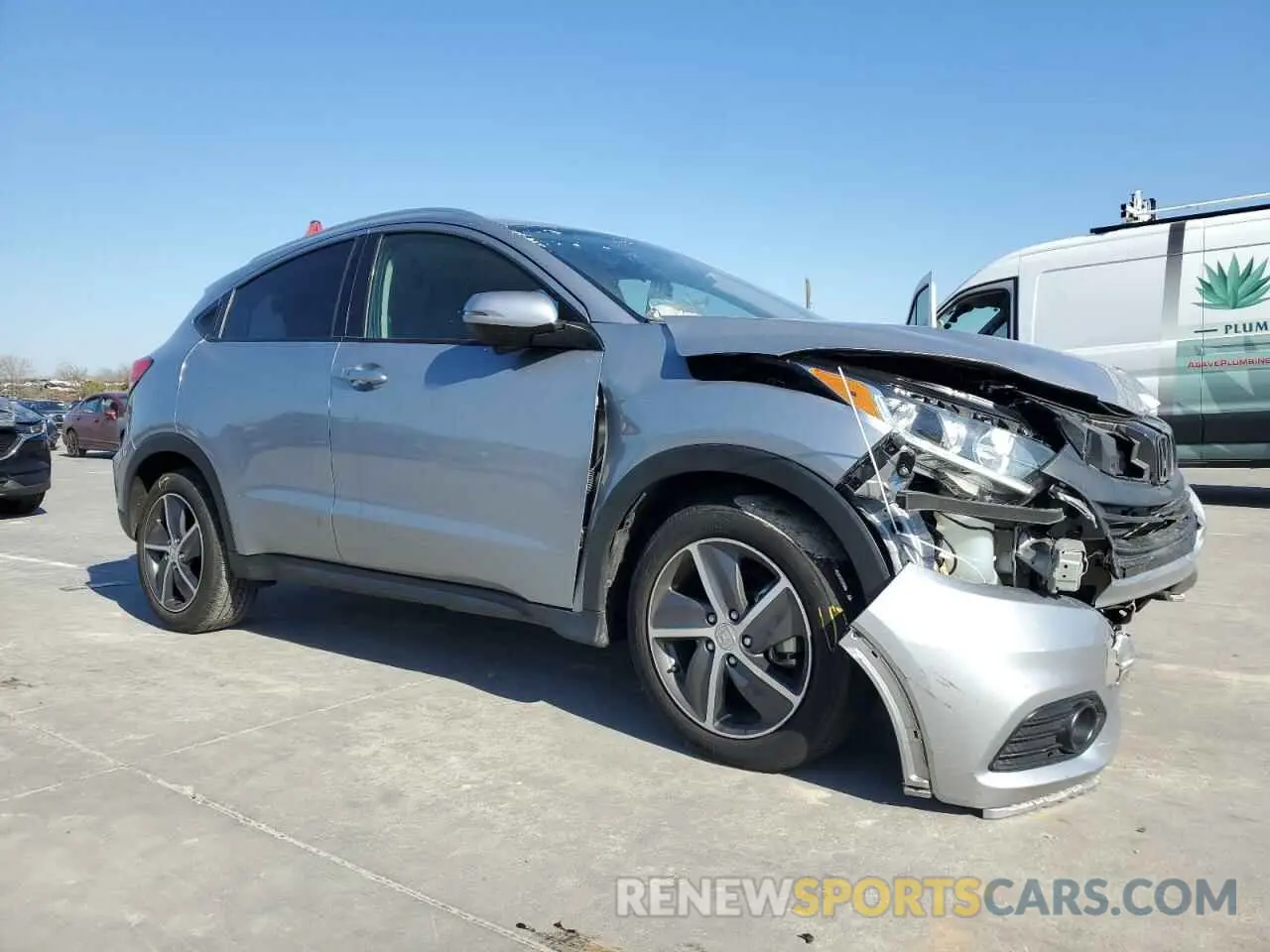 4 Photograph of a damaged car 3CZRU5H54NM722157 HONDA HR-V 2022