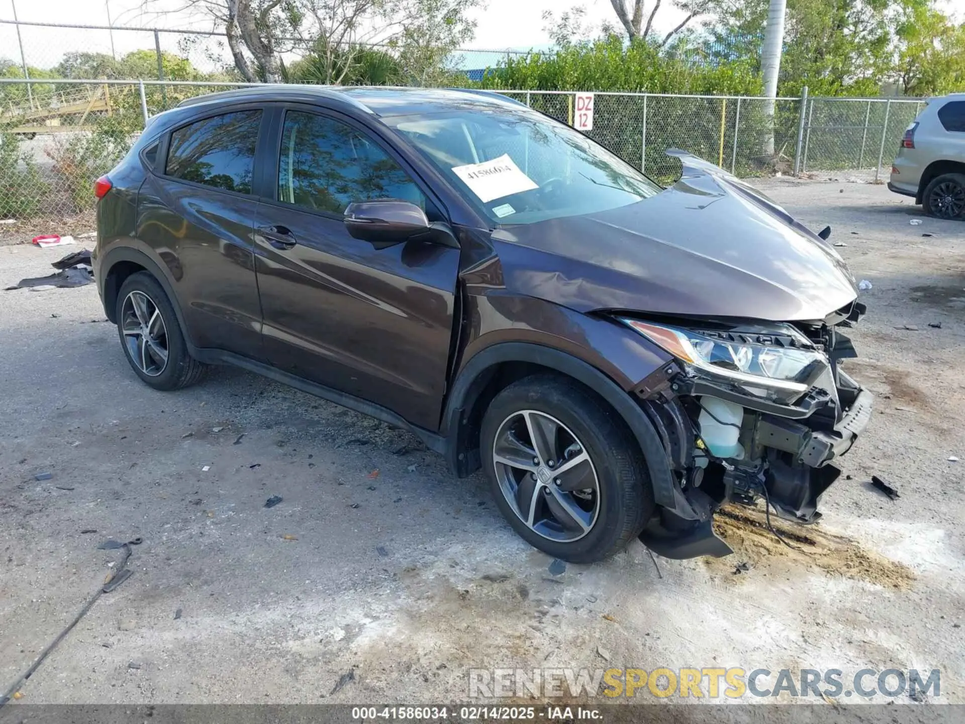 1 Photograph of a damaged car 3CZRU5H55NM710776 HONDA HR-V 2022