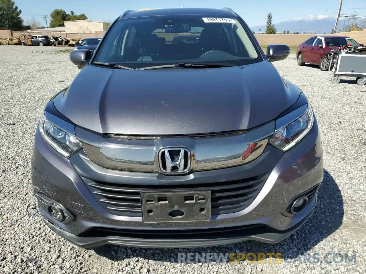 5 Photograph of a damaged car 3CZRU5H70NM725493 HONDA HR-V 2022