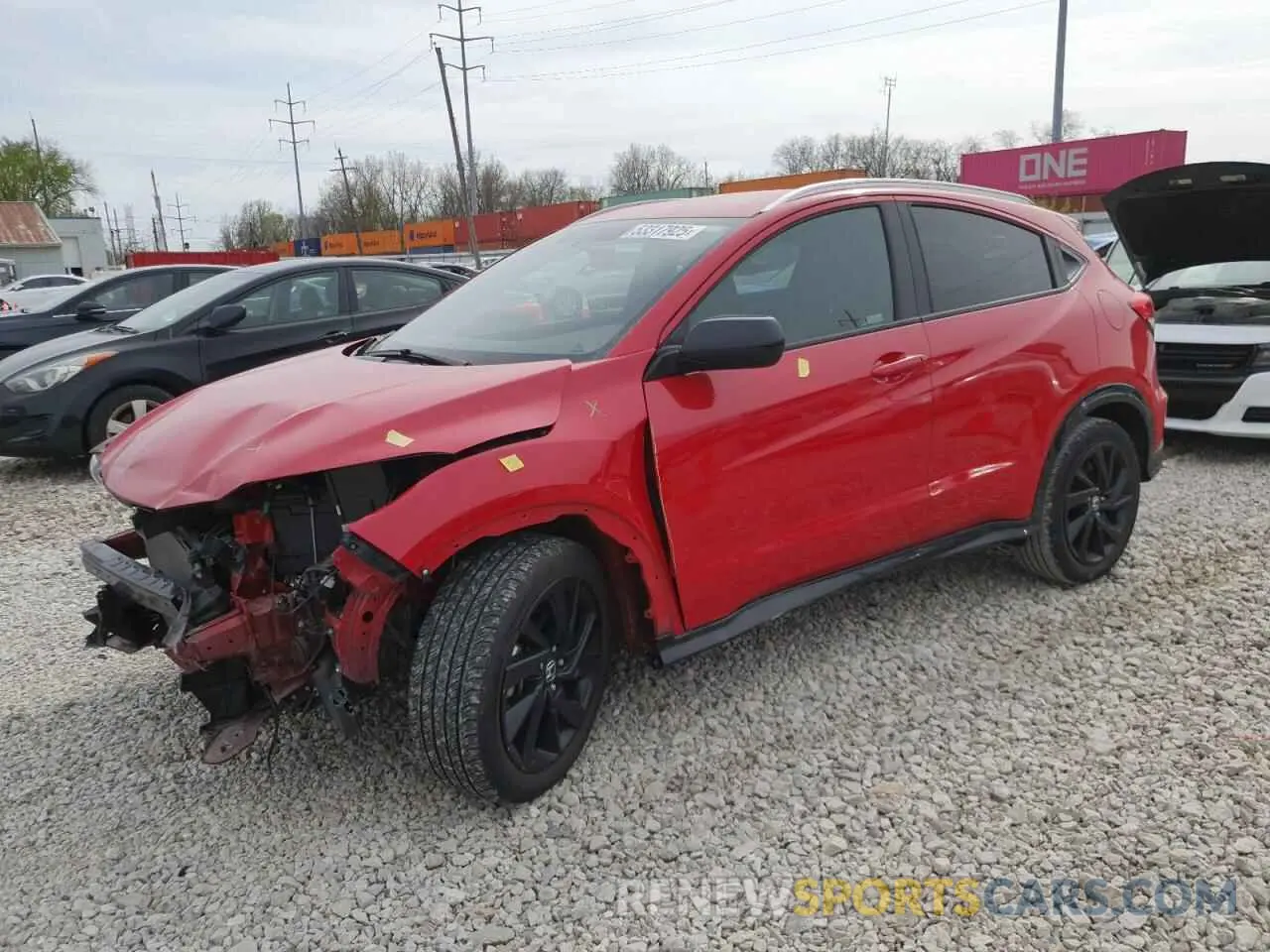 1 Photograph of a damaged car 3CZRU6H13NM763981 HONDA HR-V 2022
