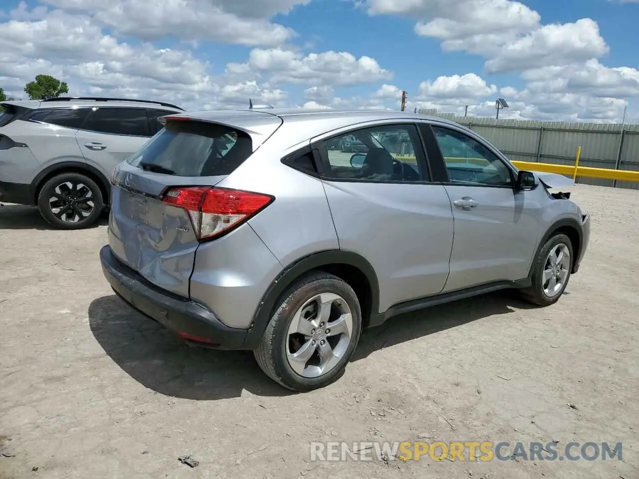 3 Photograph of a damaged car 3CZRU6H3XNM713371 HONDA HR-V 2022