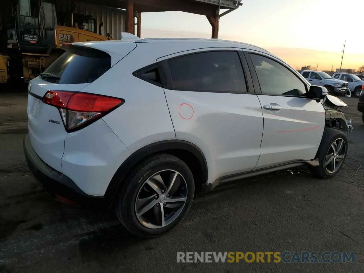 3 Photograph of a damaged car 3CZRU6H55NM720245 HONDA HR-V 2022