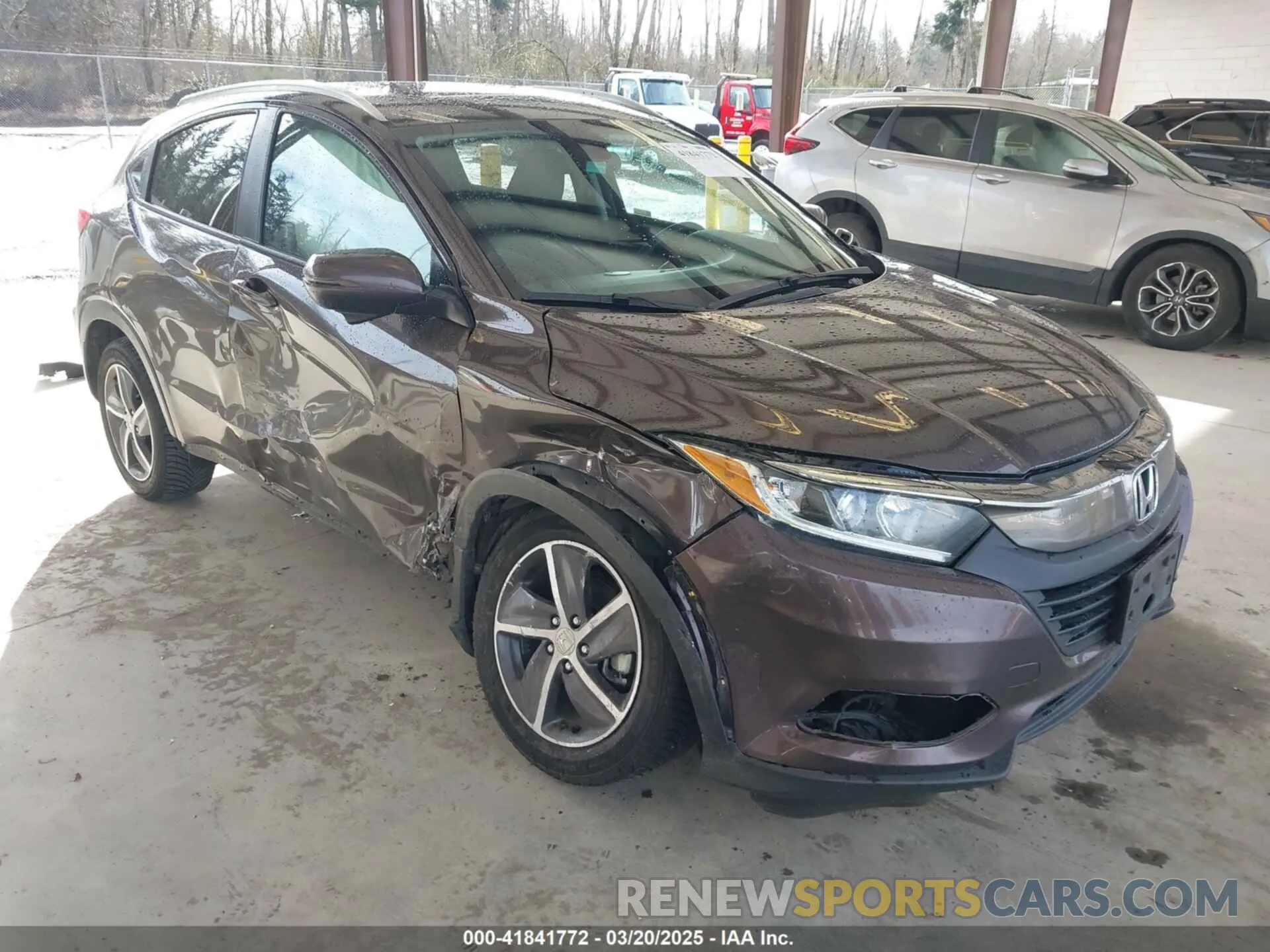 1 Photograph of a damaged car 3CZRU6H58NM705142 HONDA HR-V 2022