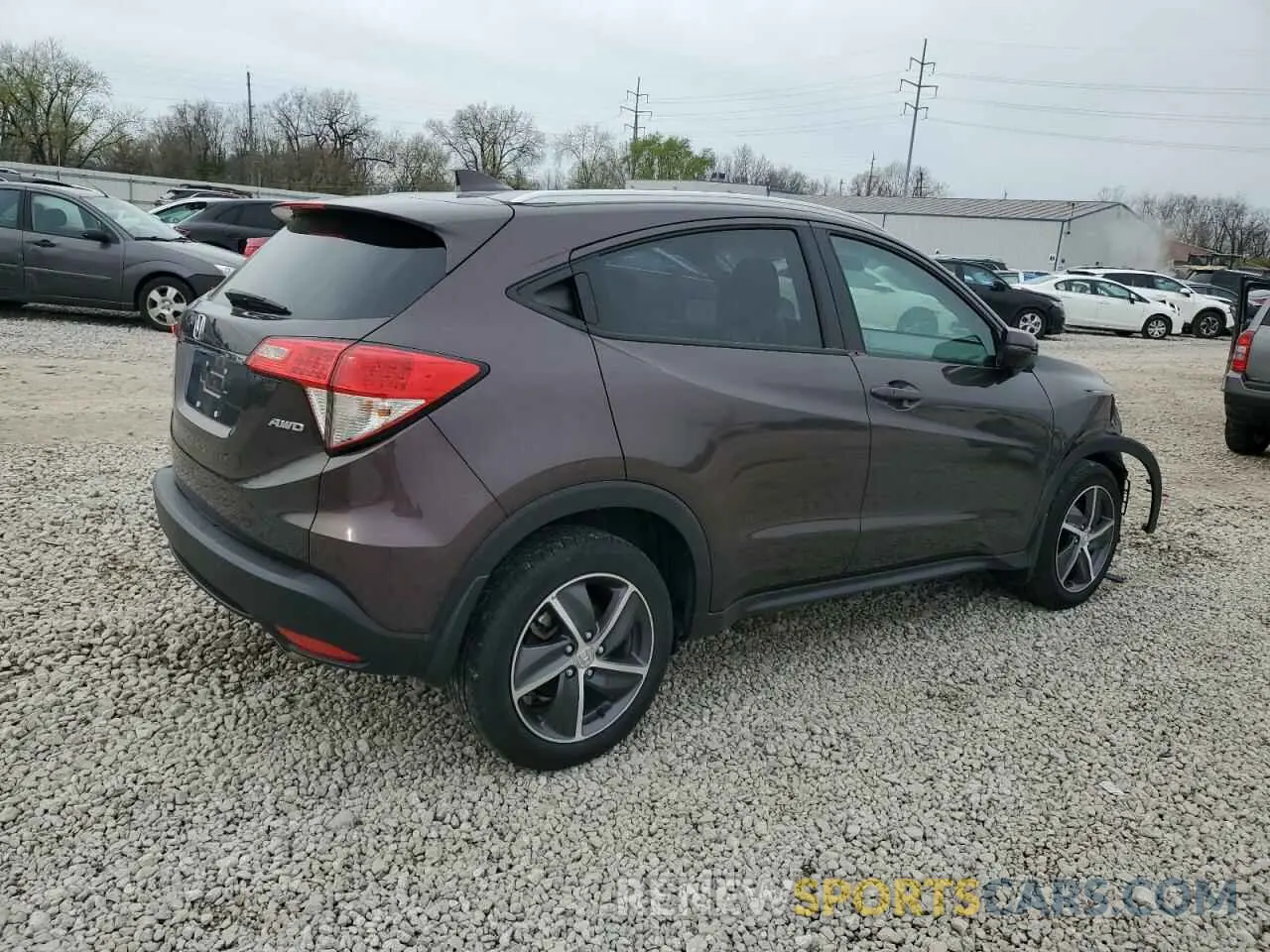 3 Photograph of a damaged car 3CZRU6H5XNM721391 HONDA HR-V 2022