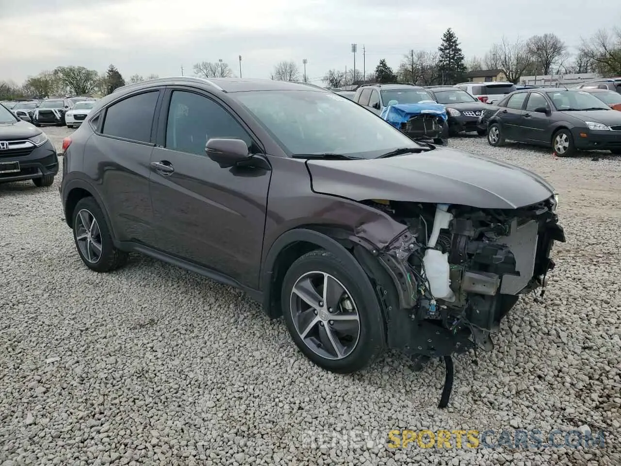 4 Photograph of a damaged car 3CZRU6H5XNM721391 HONDA HR-V 2022