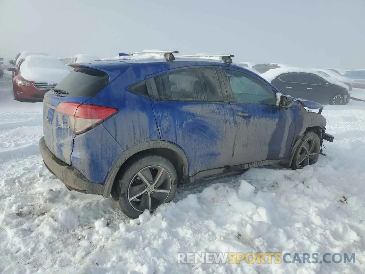 3 Photograph of a damaged car 3CZRU6H72NM747629 HONDA HR-V 2022