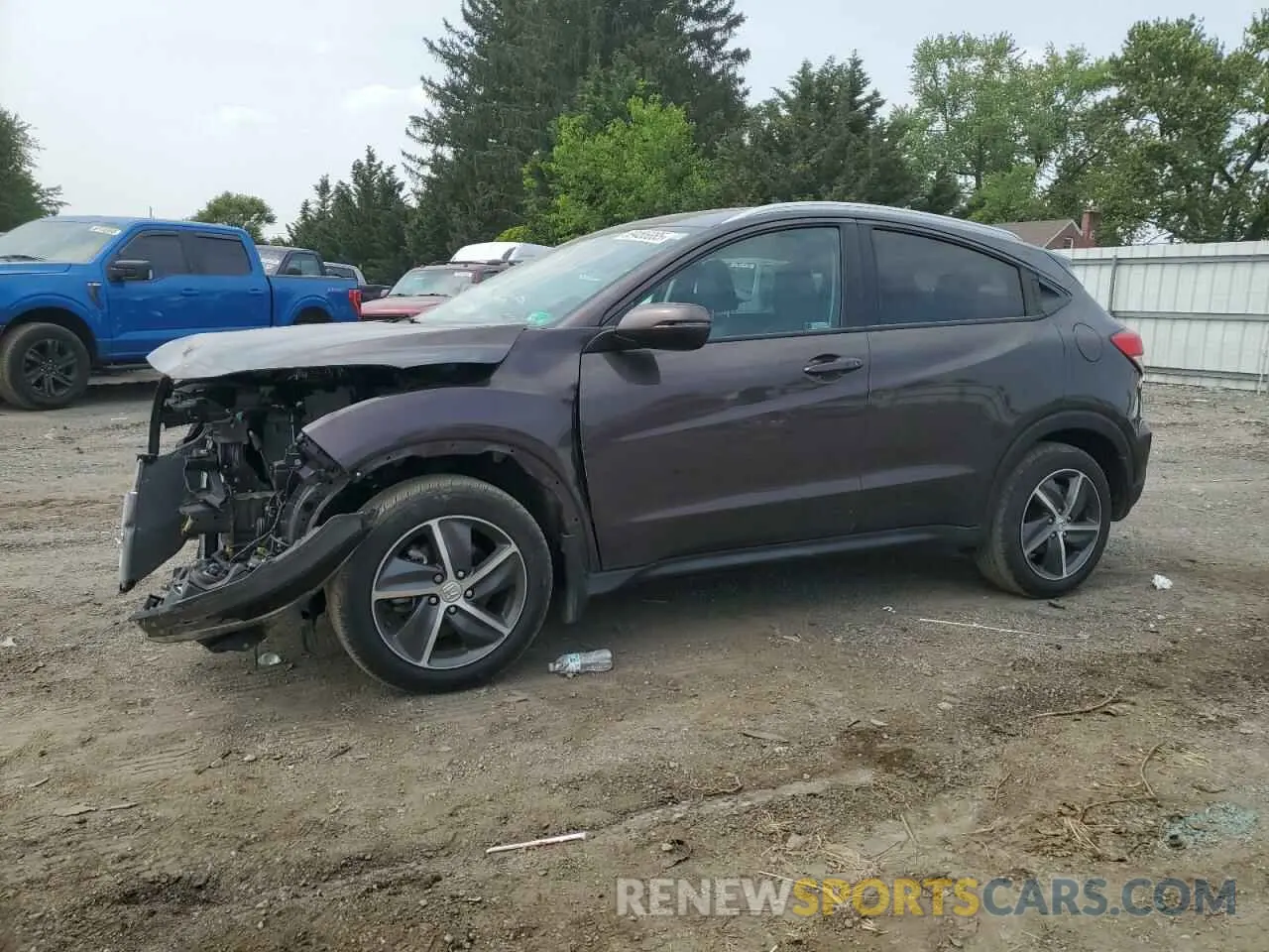 1 Photograph of a damaged car 3CZRU6H73NM731939 HONDA HR-V 2022
