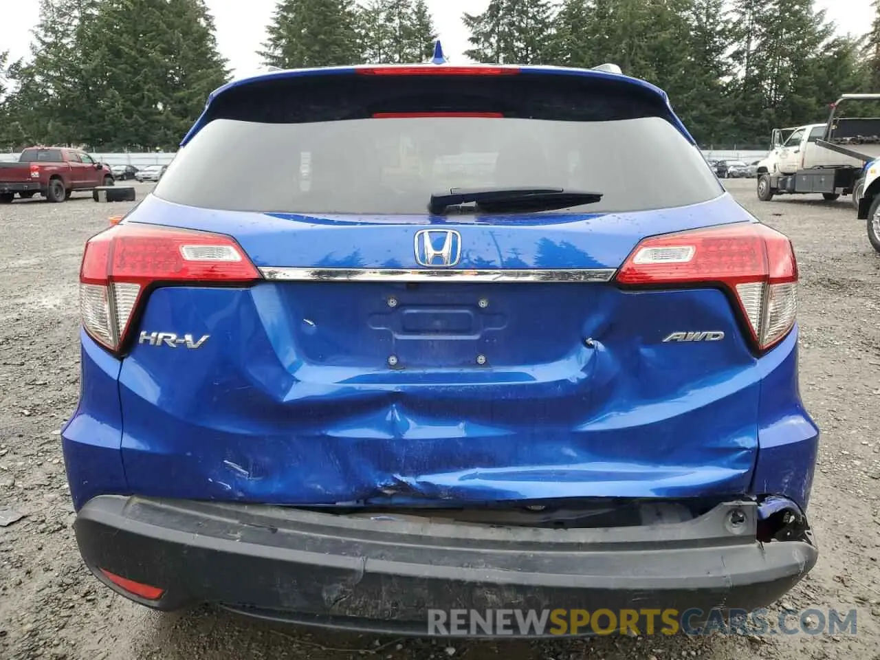6 Photograph of a damaged car 3CZRU6H75NM713006 HONDA HR-V 2022