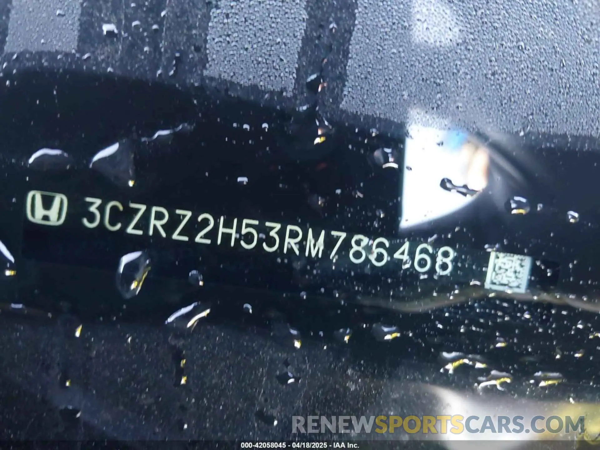 17 Photograph of a damaged car 3CZRZ2H53RM786468 HONDA HR-V 2024