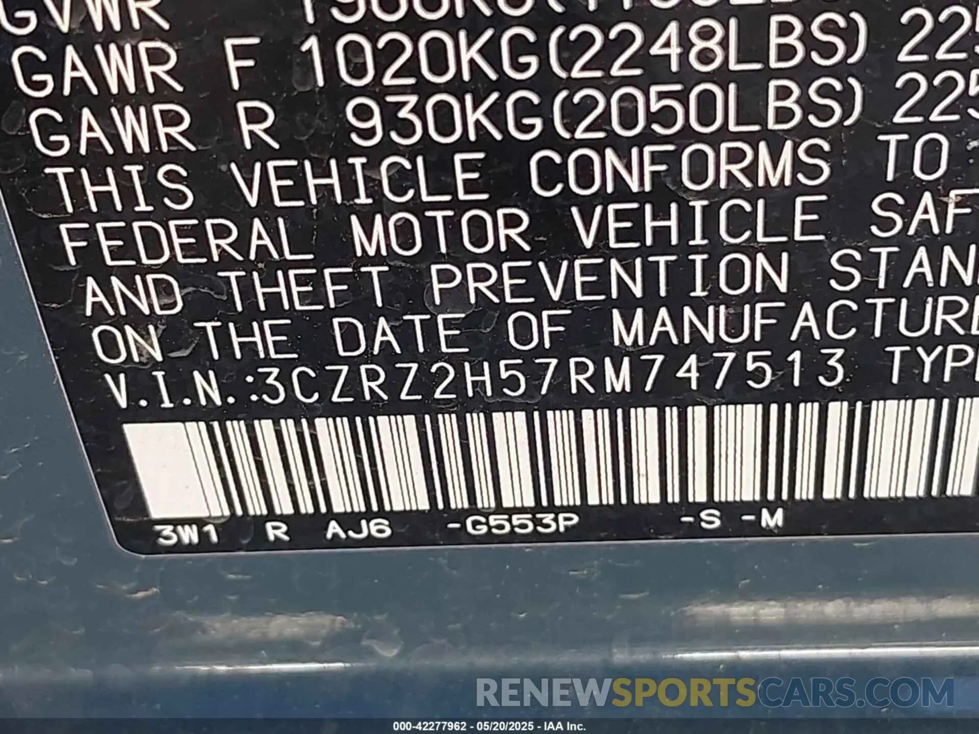 9 Photograph of a damaged car 3CZRZ2H57RM747513 HONDA HR-V 2024