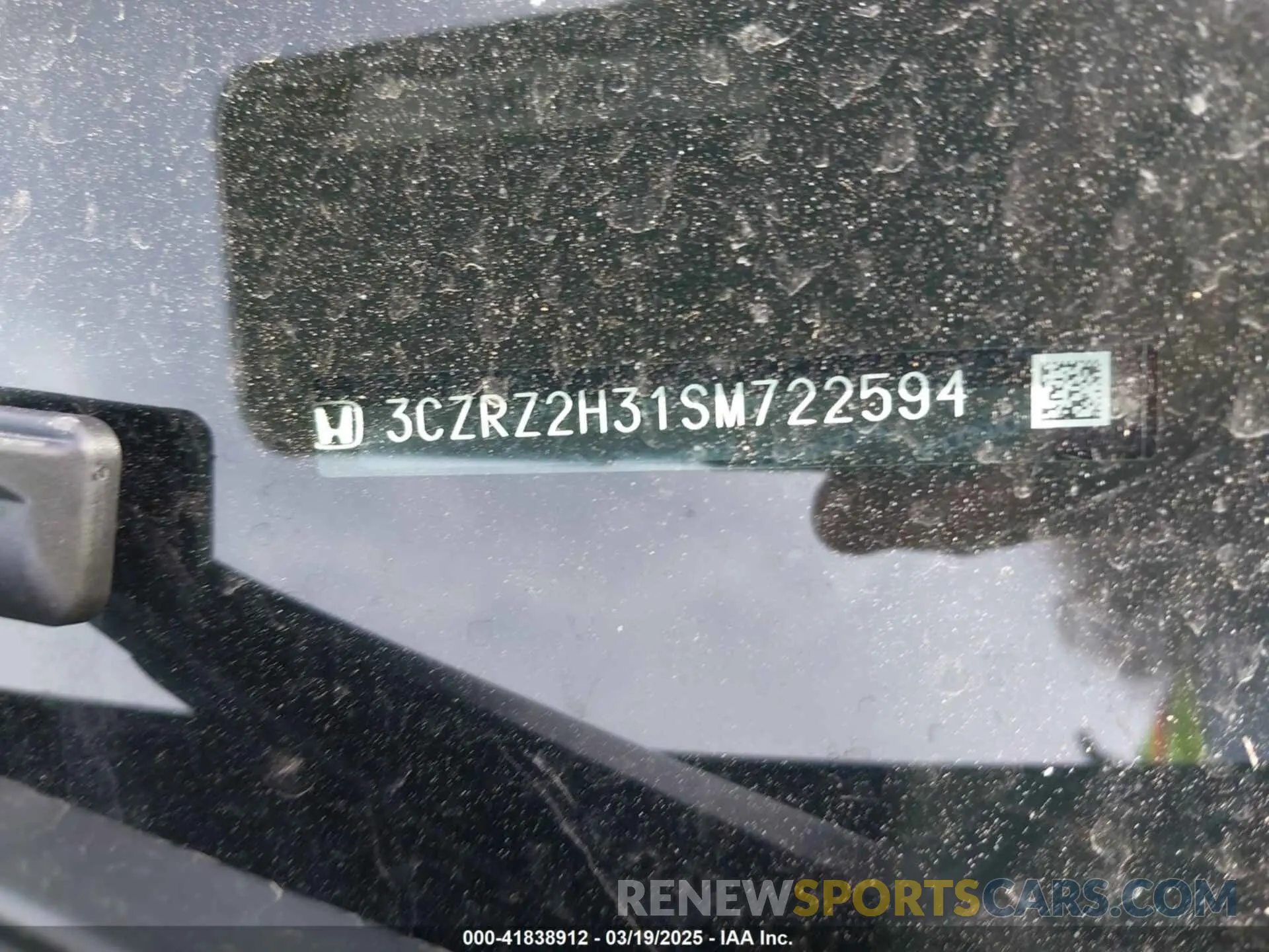 9 Photograph of a damaged car 3CZRZ2H31SM722594 HONDA HR-V 2025