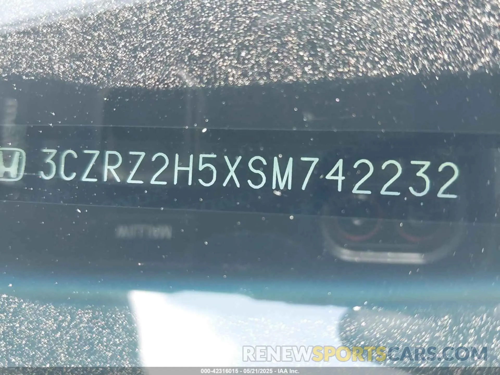 17 Photograph of a damaged car 3CZRZ2H5XSM742232 HONDA HR-V 2025