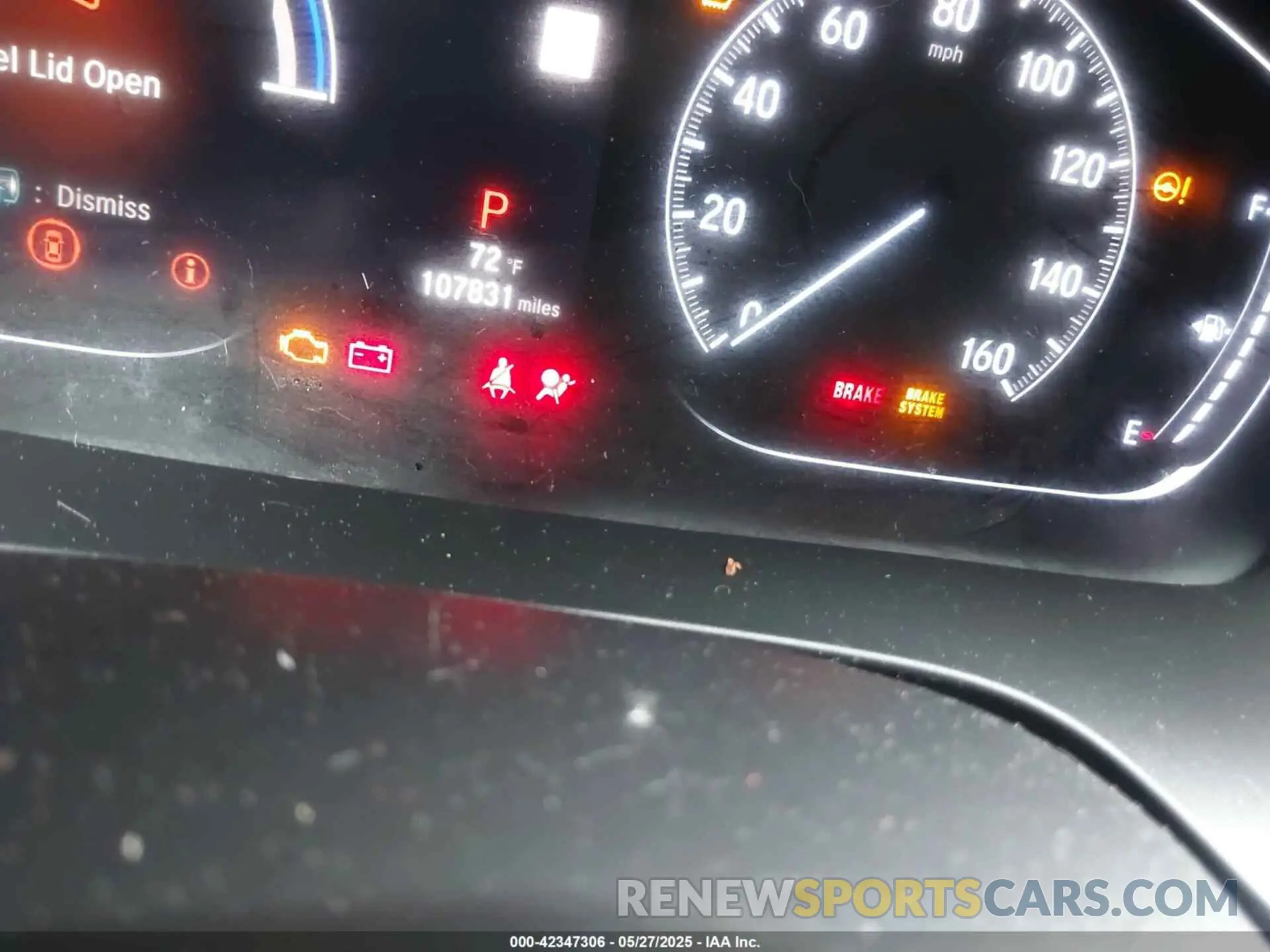 15 Photograph of a damaged car 19XZE4F10KE003376 HONDA INSIGHT 2019