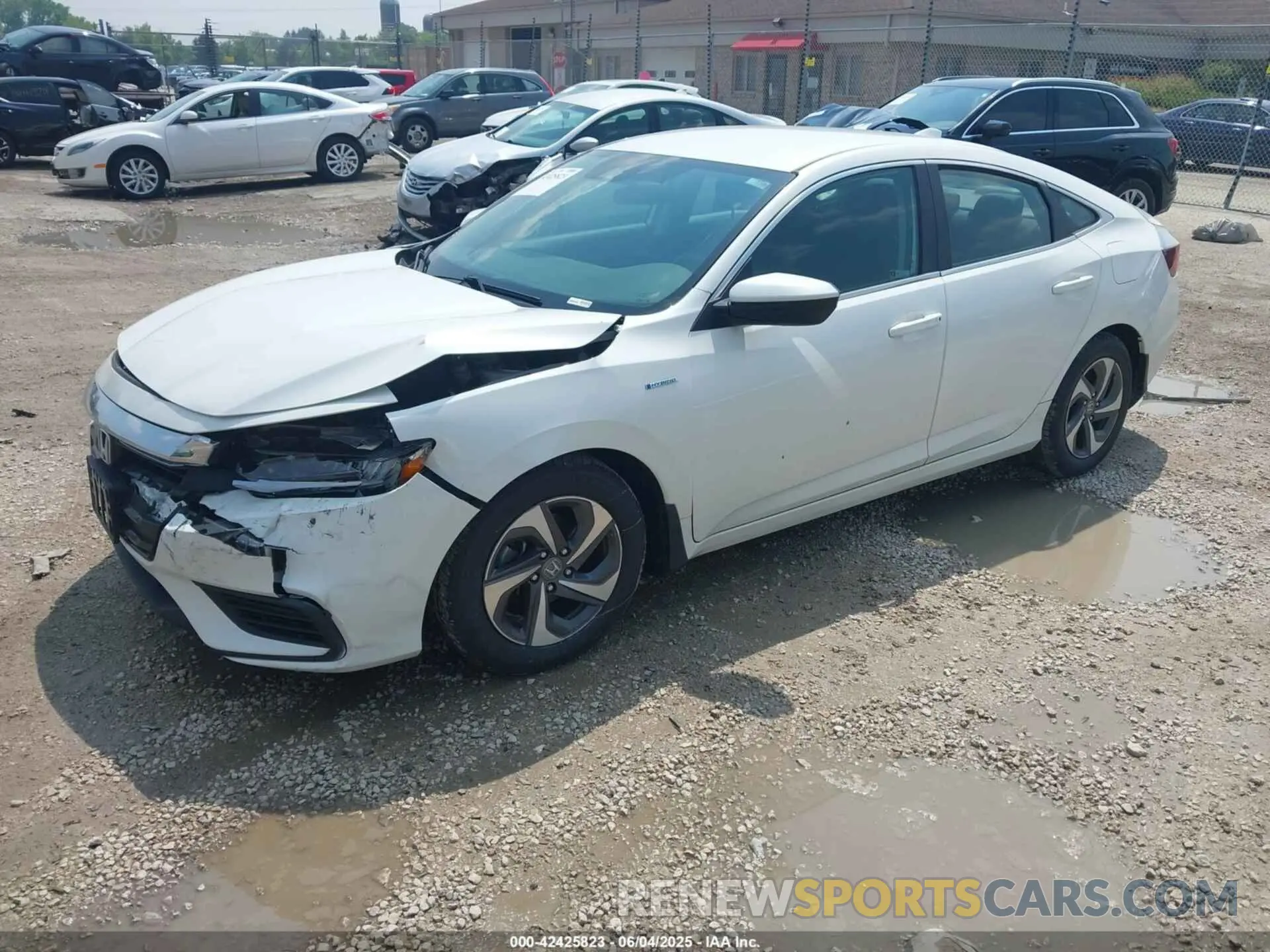 2 Photograph of a damaged car 19XZE4F10KE029699 HONDA INSIGHT 2019