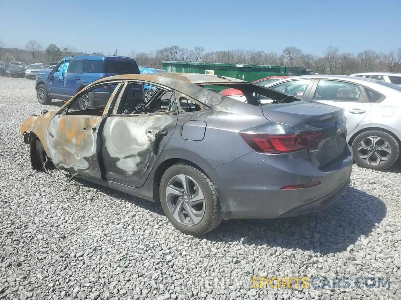 2 Photograph of a damaged car 19XZE4F13KE013593 HONDA INSIGHT 2019