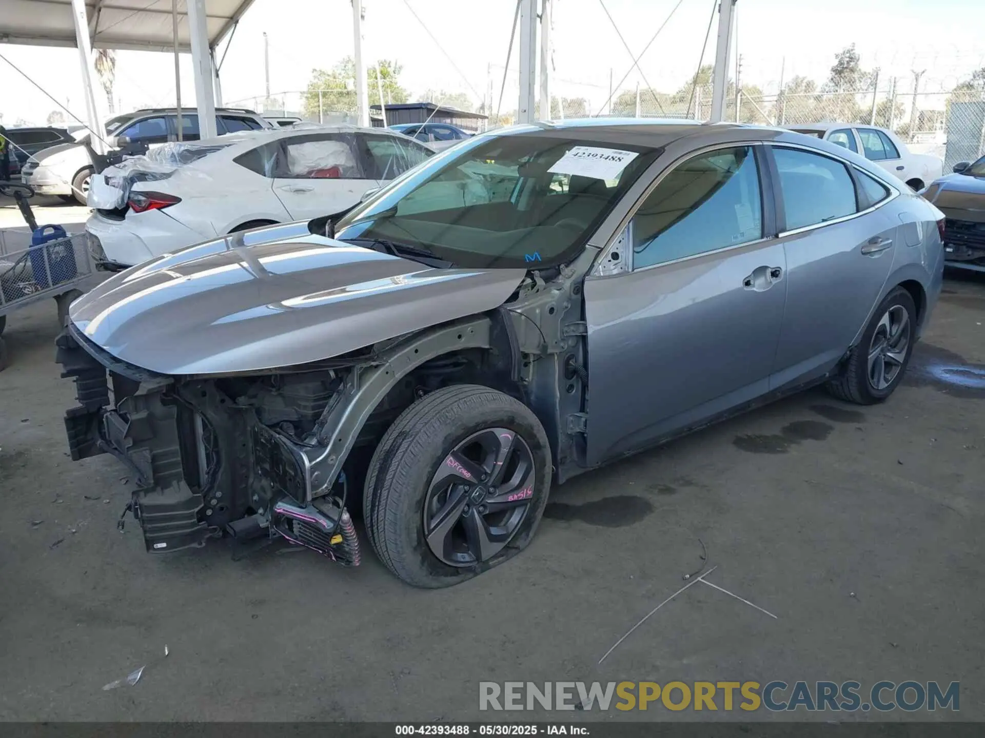2 Photograph of a damaged car 19XZE4F14KE027597 HONDA INSIGHT 2019