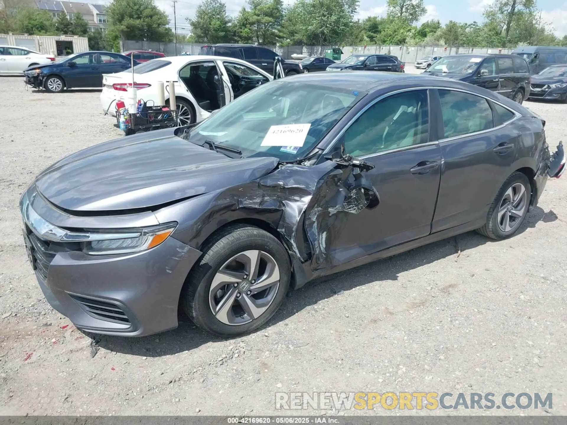 2 Photograph of a damaged car 19XZE4F16KE011059 HONDA INSIGHT 2019