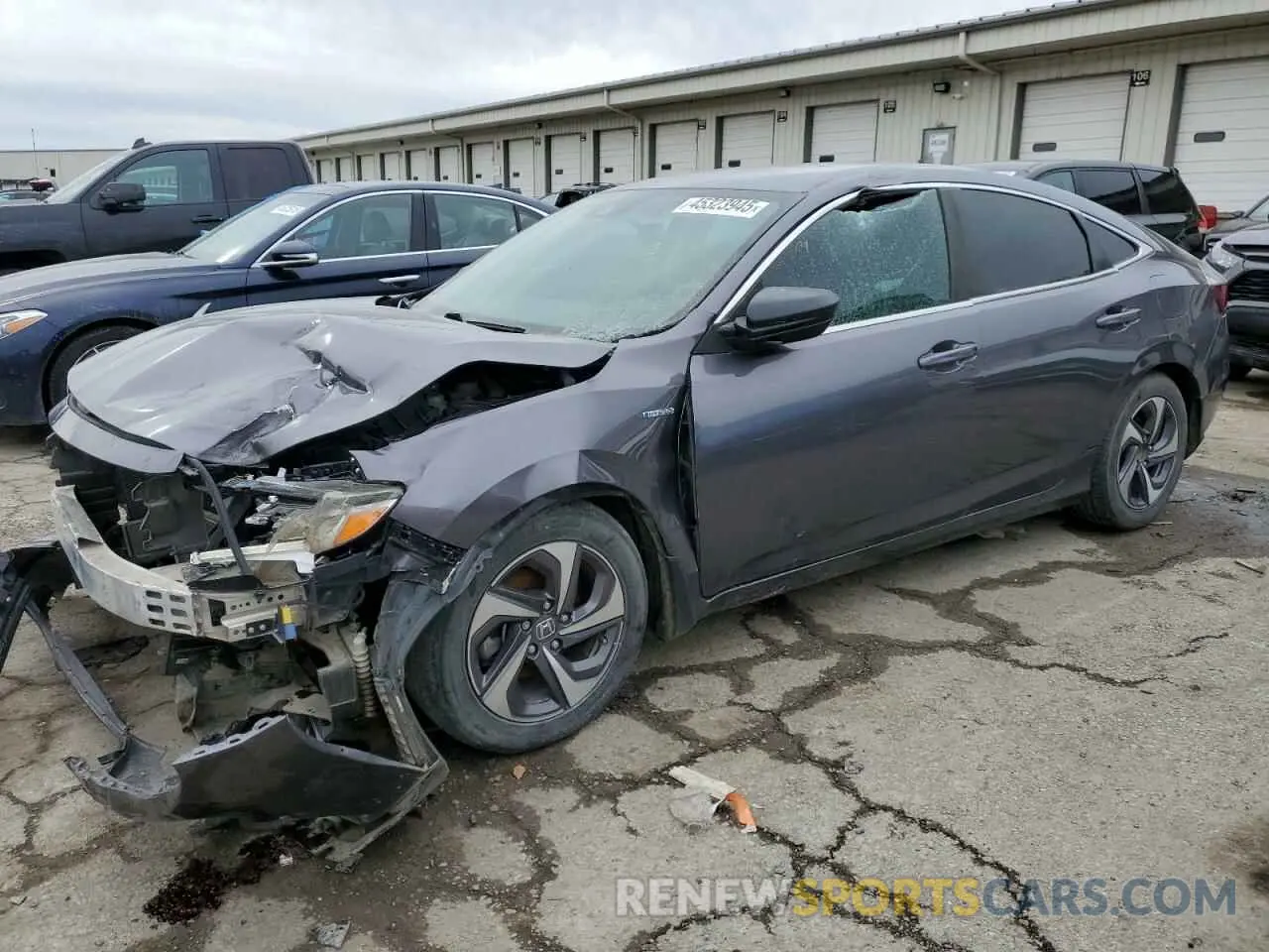 1 Photograph of a damaged car 19XZE4F16KE025608 HONDA INSIGHT 2019