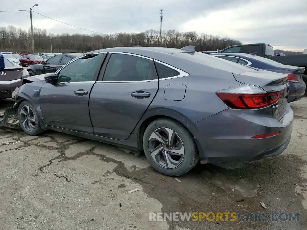 2 Photograph of a damaged car 19XZE4F16KE025608 HONDA INSIGHT 2019