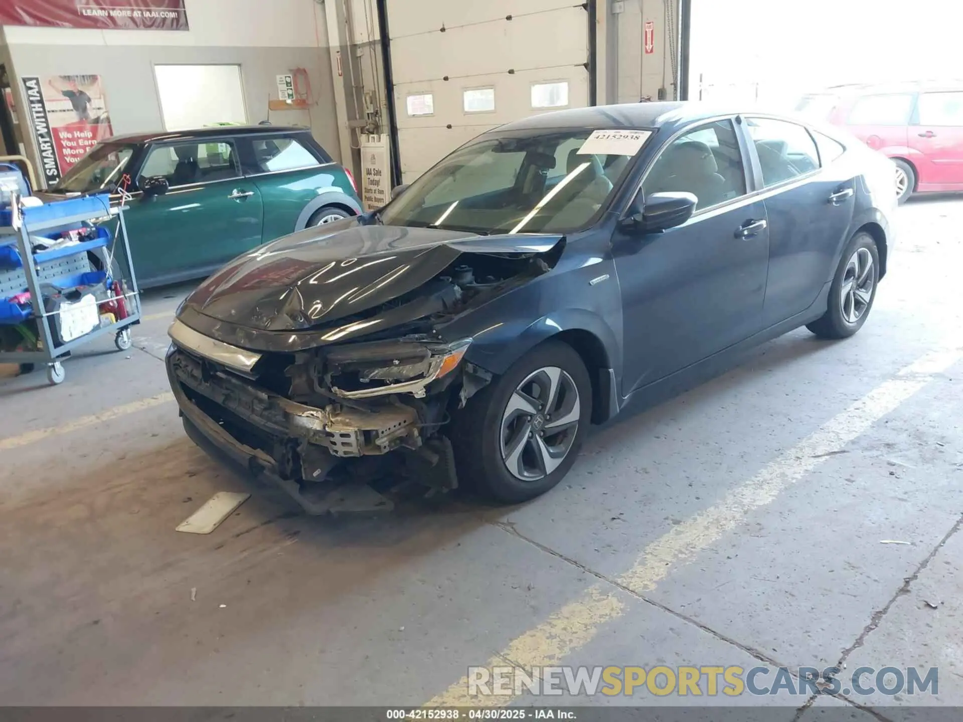 2 Photograph of a damaged car 19XZE4F16KE026659 HONDA INSIGHT 2019