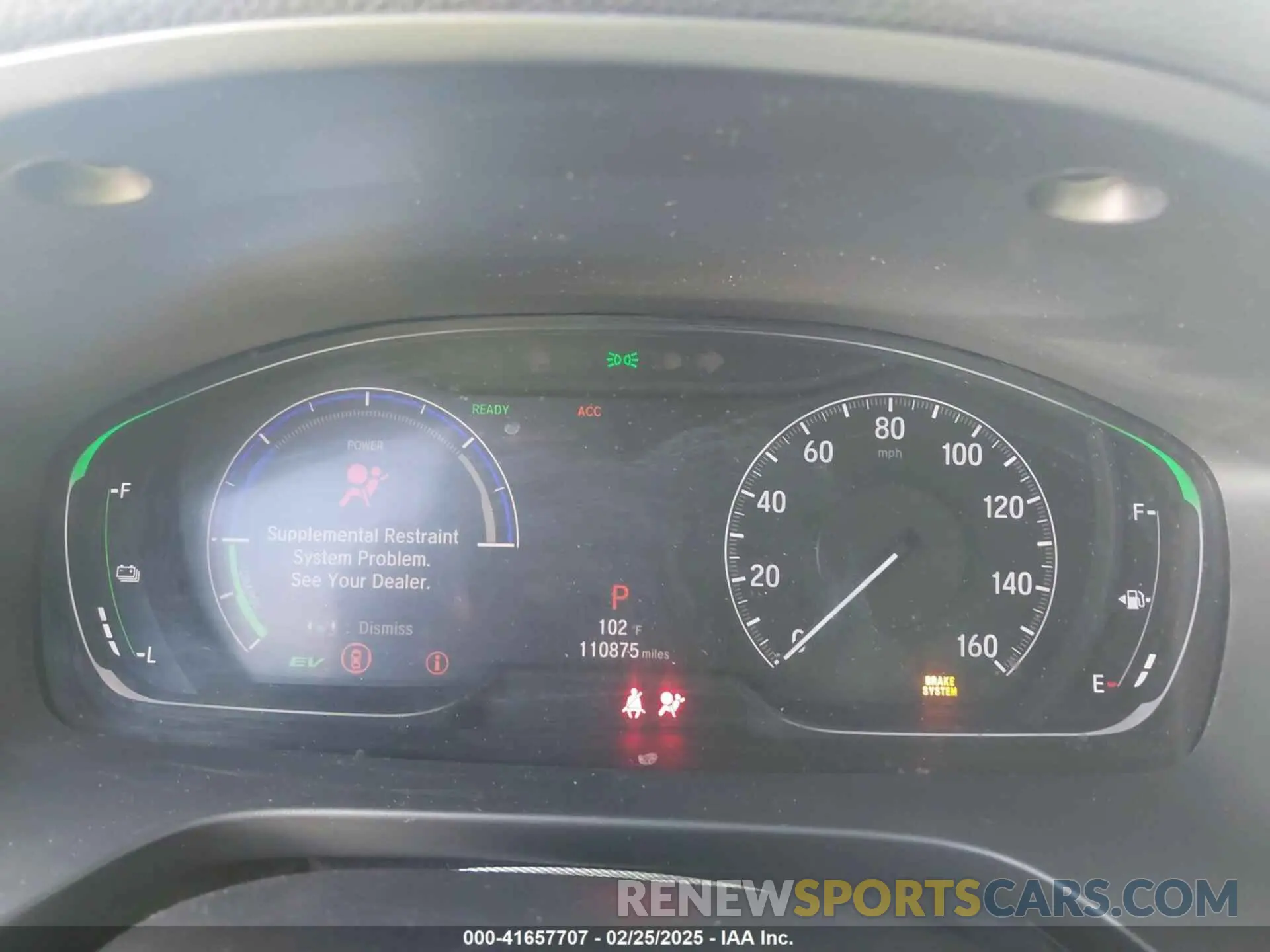 7 Photograph of a damaged car 19XZE4F17KE003004 HONDA INSIGHT 2019