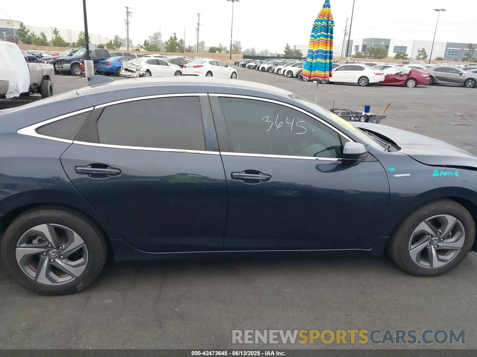13 Photograph of a damaged car 19XZE4F17KE004511 HONDA INSIGHT 2019