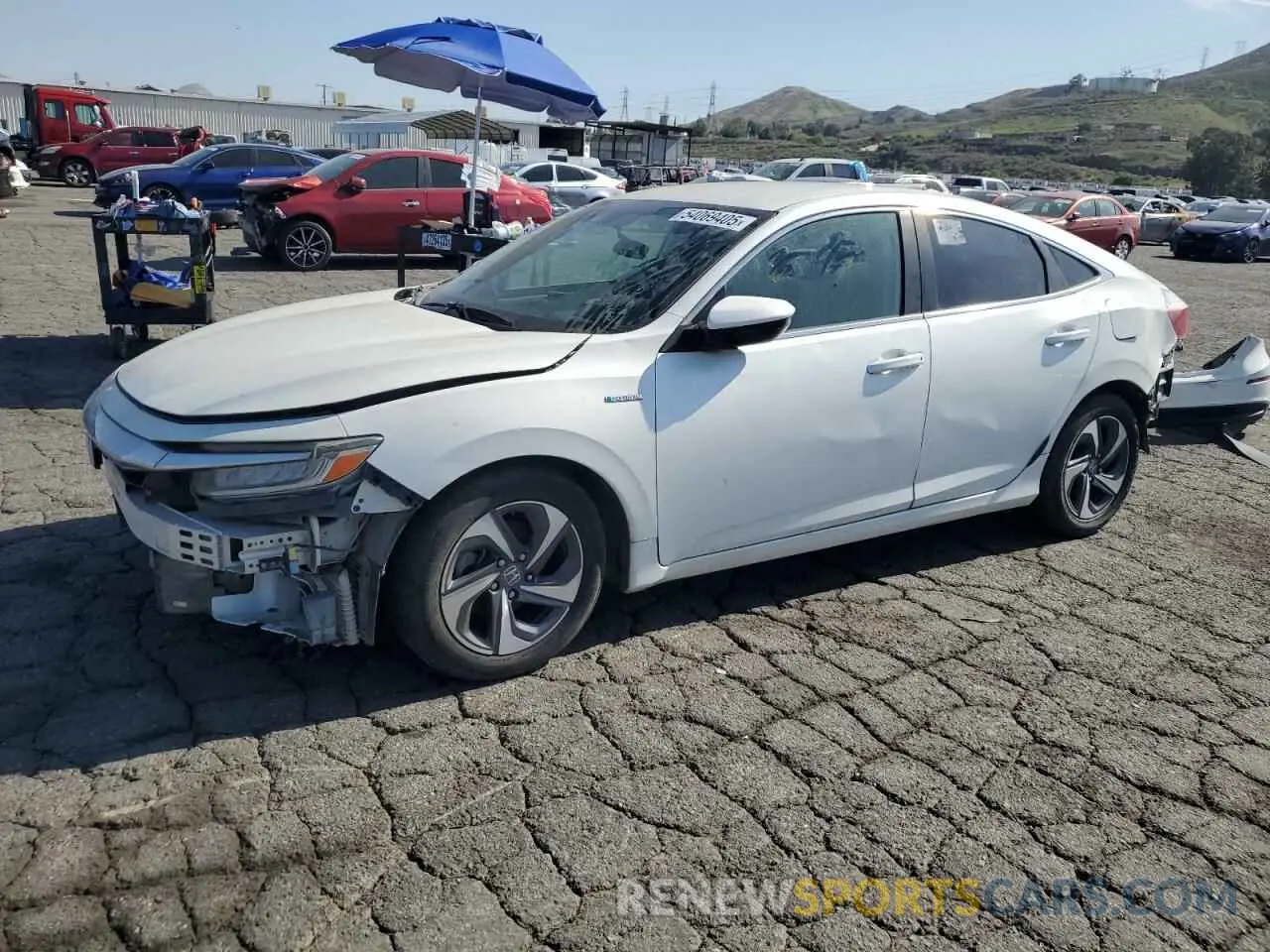 1 Photograph of a damaged car 19XZE4F17KE021048 HONDA INSIGHT 2019