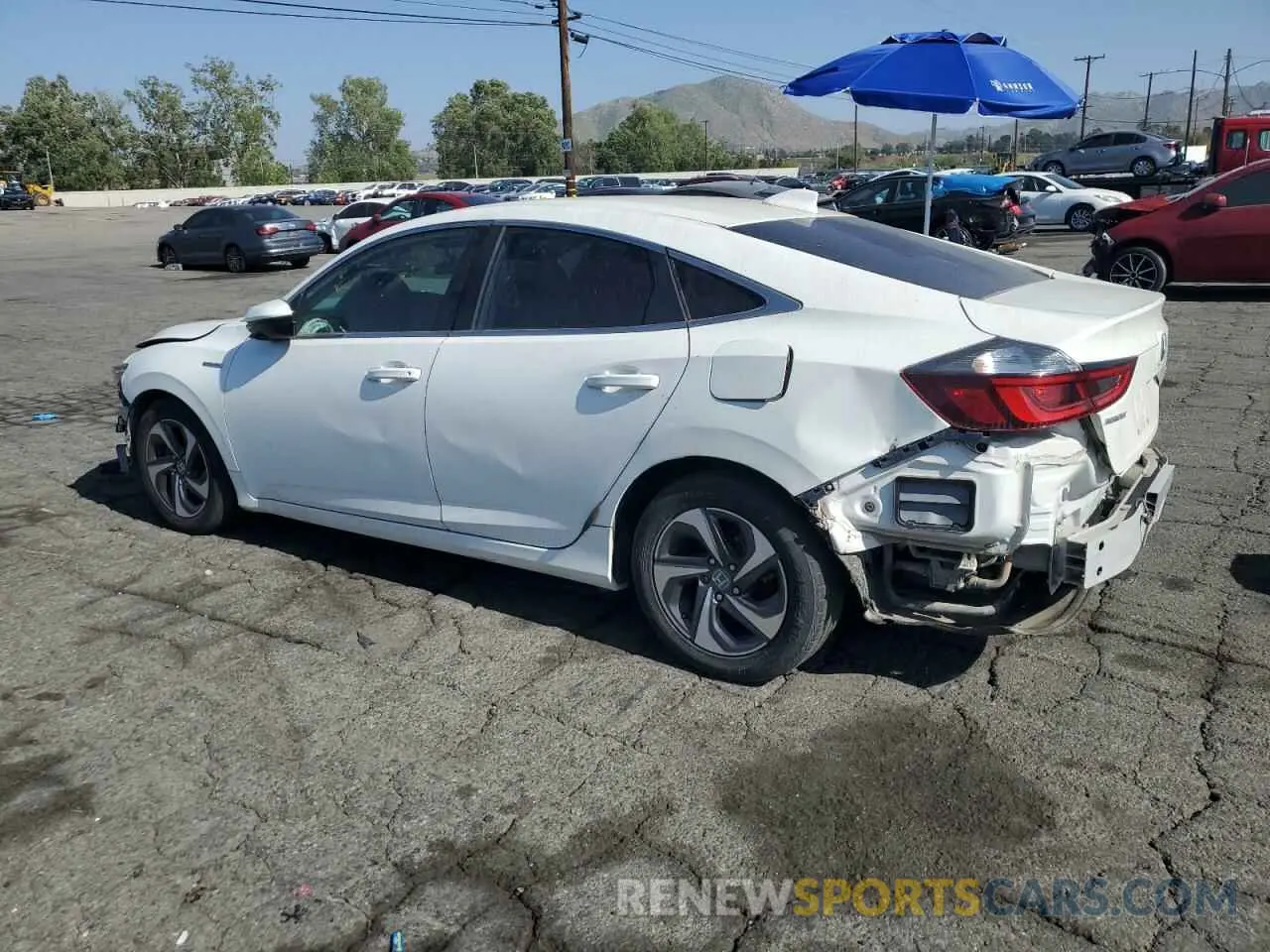 2 Photograph of a damaged car 19XZE4F17KE021048 HONDA INSIGHT 2019