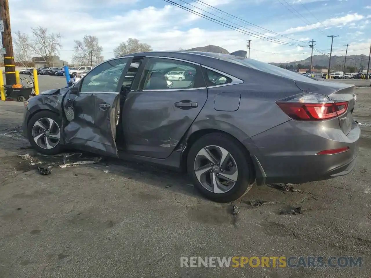 2 Photograph of a damaged car 19XZE4F17KE023639 HONDA INSIGHT 2019