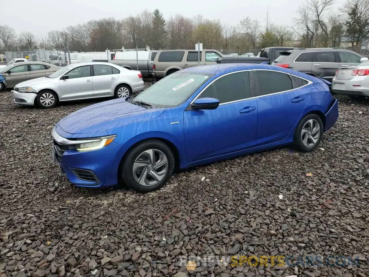 1 Photograph of a damaged car 19XZE4F1XKE030357 HONDA INSIGHT 2019