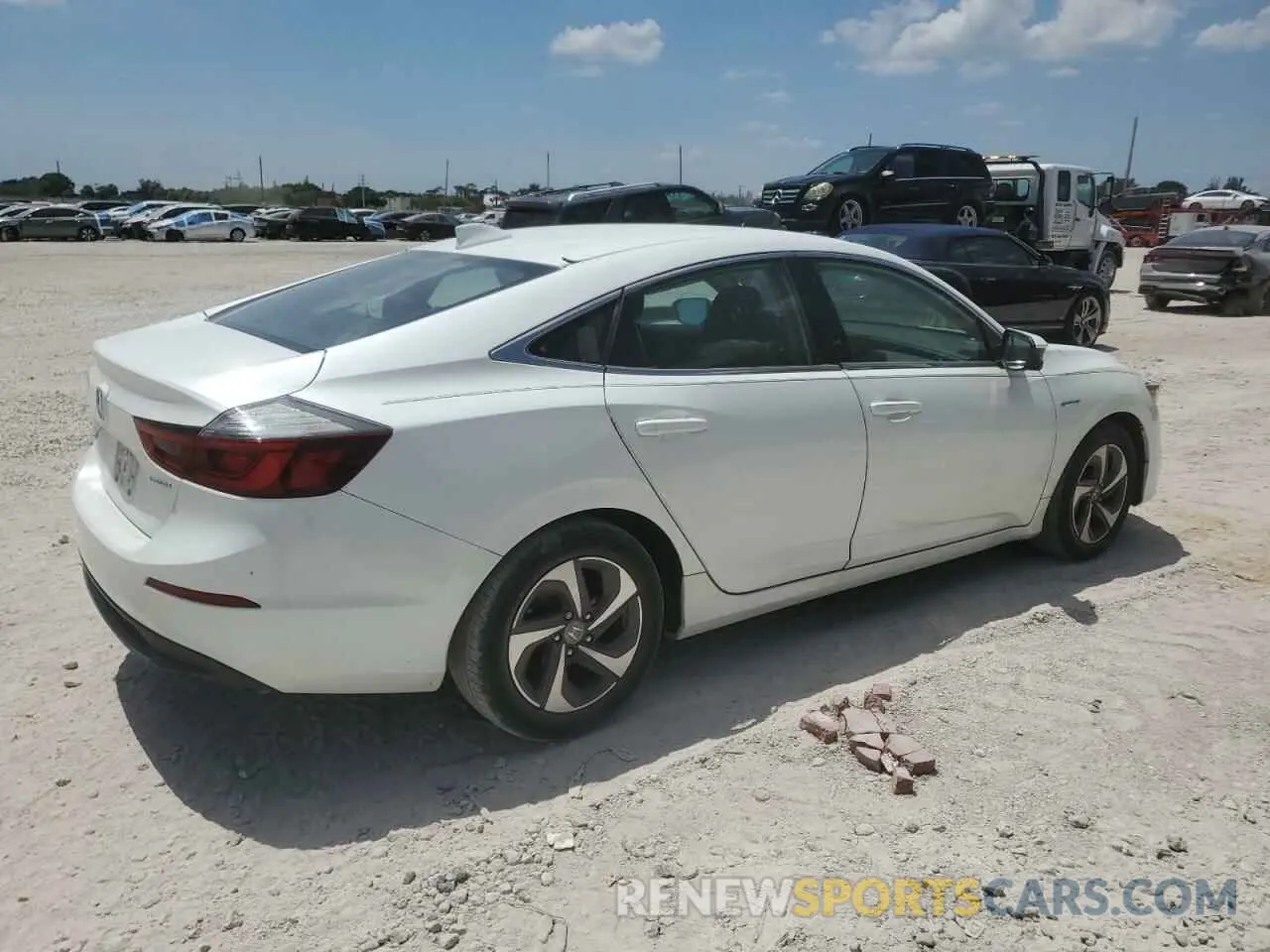 3 Photograph of a damaged car 19XZE4F50KE006314 HONDA INSIGHT 2019